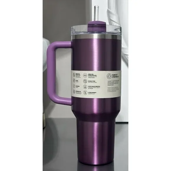 Stanley Quencher H2.0 FlowState 40oz‎ Tumbler, PRIMROSE GLOW - Picture 2 of 4